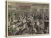 The Derby Day, a Sketch in the Betting Ring-Edward Frederick Brewtnall-Stretched Canvas