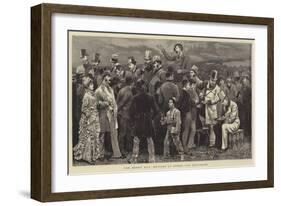 The Derby Day, Betting at Epsom, the Outsiders-Charles Green-Framed Giclee Print