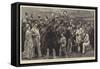 The Derby Day, Betting at Epsom, the Outsiders-Charles Green-Framed Stretched Canvas