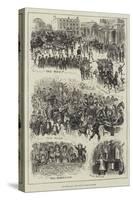 The Derby Day, from the Langham to Epsom-null-Stretched Canvas