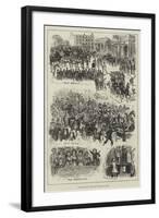 The Derby Day, from the Langham to Epsom-null-Framed Giclee Print