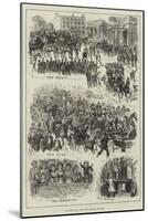 The Derby Day, from the Langham to Epsom-null-Mounted Giclee Print