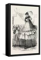 The Derby Day, Scenes by the Roadside and on the Downs: Crinoline on Stilts. Uk, 1860-null-Framed Stretched Canvas