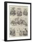 The Derby Day, Scenes by the Roadside and on the Downs-null-Framed Giclee Print