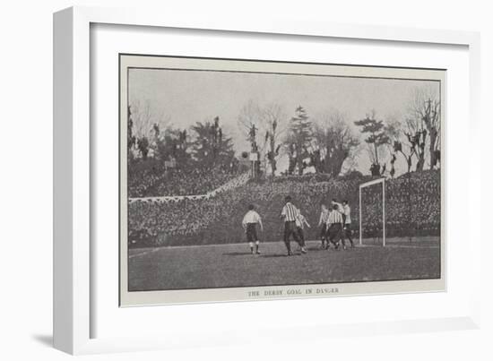 The Derby Goal in Danger-null-Framed Giclee Print