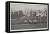 The Derby Goal in Danger-null-Framed Stretched Canvas