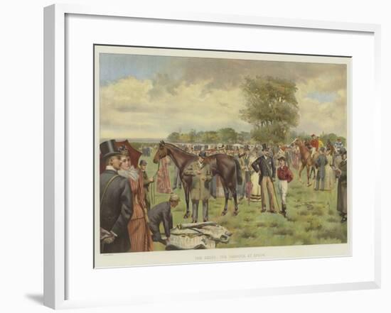 The Derby, the Paddock at Epsom-Isaac J. Cullin-Framed Giclee Print