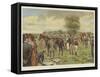 The Derby, the Paddock at Epsom-Isaac J. Cullin-Framed Stretched Canvas