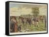 The Derby, the Paddock at Epsom-Isaac J. Cullin-Framed Stretched Canvas