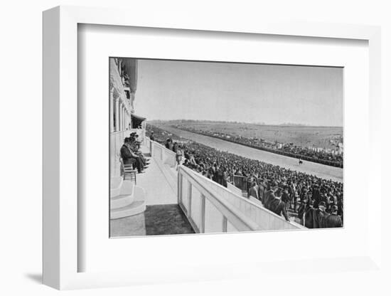 The Derby: View Down The Course, c1903, (1903)-WA Rouch-Framed Photographic Print