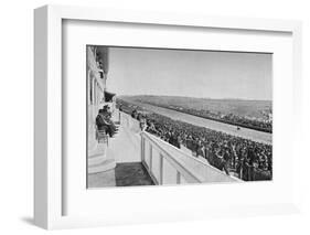 The Derby: View Down The Course, c1903, (1903)-WA Rouch-Framed Photographic Print