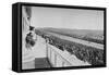 The Derby: View Down The Course, c1903, (1903)-WA Rouch-Framed Stretched Canvas