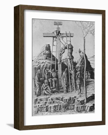 'The Descent from the Cross', 1475-Andrea Mantegna-Framed Giclee Print