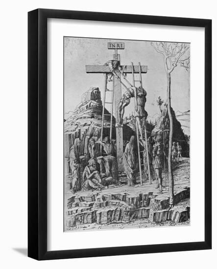 'The Descent from the Cross', 1475-Andrea Mantegna-Framed Giclee Print