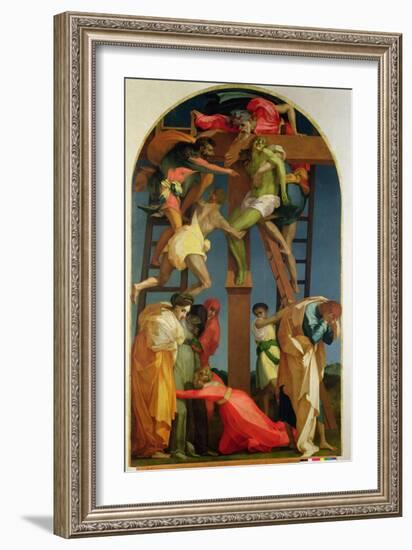 The Descent from the Cross, 1521-Rosso Fiorentino (Battista di Jacopo)-Framed Giclee Print