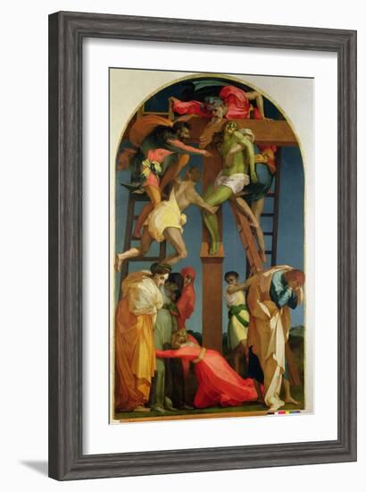 The Descent from the Cross, 1521-Rosso Fiorentino (Battista di Jacopo)-Framed Giclee Print