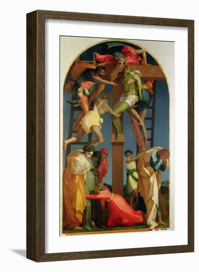 The Descent from the Cross, 1521-Rosso Fiorentino (Battista di Jacopo)-Framed Giclee Print