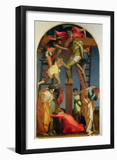 The Descent from the Cross, 1521-Rosso Fiorentino (Battista di Jacopo)-Framed Giclee Print