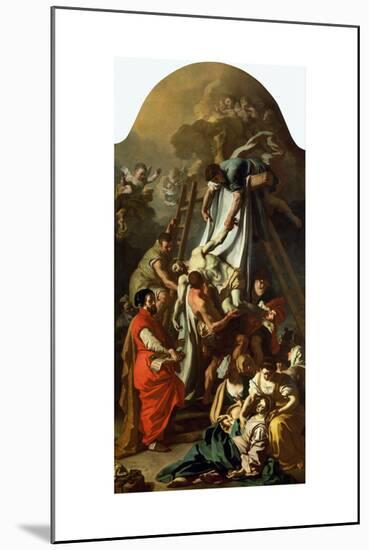 The Descent from the Cross, 1729-Francesco Solimena-Mounted Giclee Print