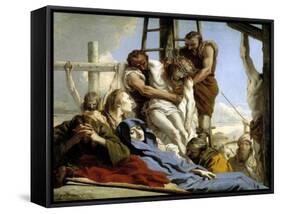The Descent from the Cross, 1772-Giovanni Domenico Tiepolo-Framed Stretched Canvas