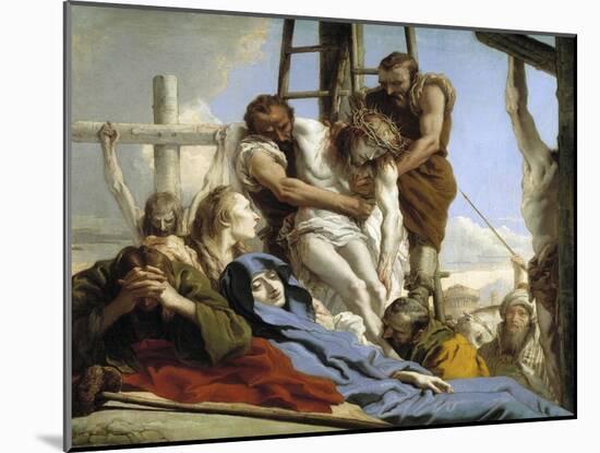 The Descent from the Cross, 1772-Giandomenico Tiepolo-Mounted Giclee Print