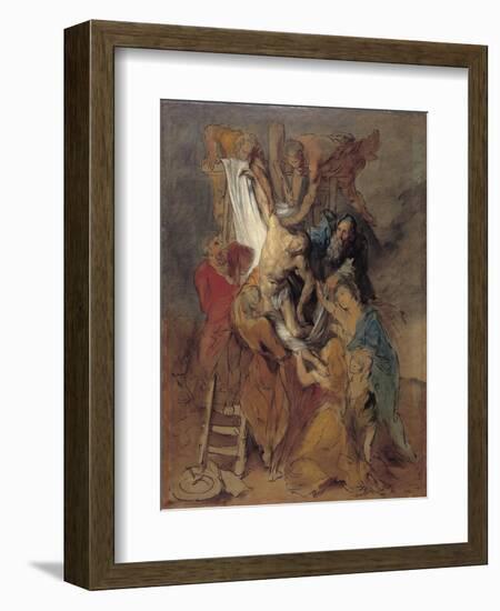 The Descent from the Cross after Rubens, Late 1760S-Thomas Gainsborough-Framed Giclee Print