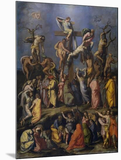 The Descent from the Cross, C. 1560-Alessandro Allori-Mounted Giclee Print