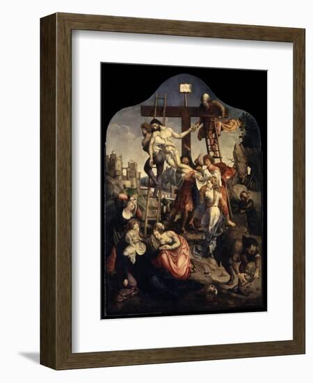 The Descent from the Cross, C1520-Jan Gossaert-Framed Giclee Print