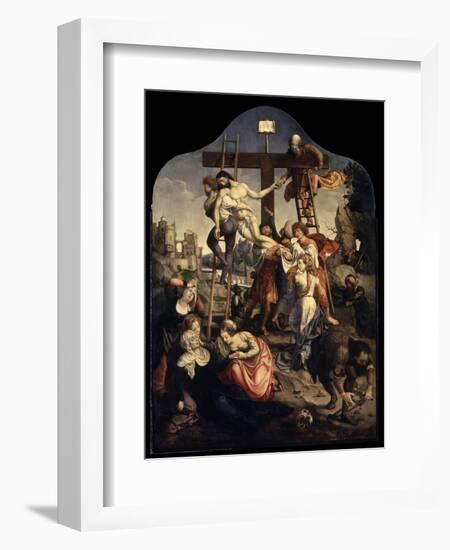 The Descent from the Cross, C1520-Jan Gossaert-Framed Giclee Print