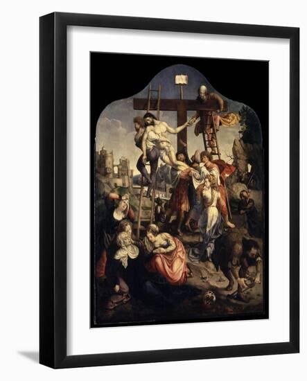 The Descent from the Cross, C1520-Jan Gossaert-Framed Giclee Print