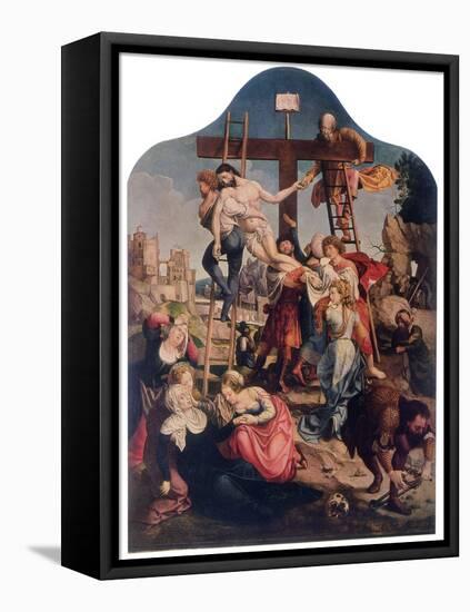 The Descent from the Cross, C1520-Jan Gossaert-Framed Stretched Canvas