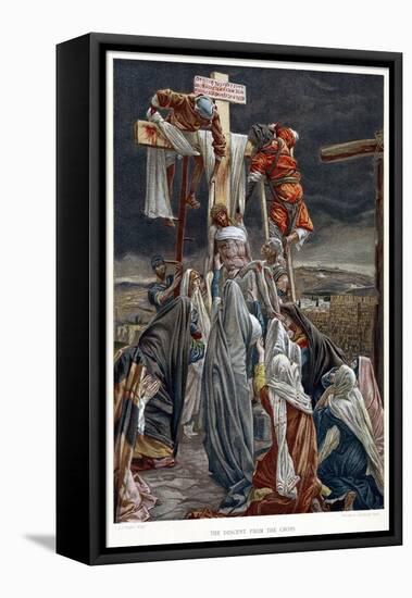 The Descent from the Cross, C1890-James Jacques Joseph Tissot-Framed Stretched Canvas