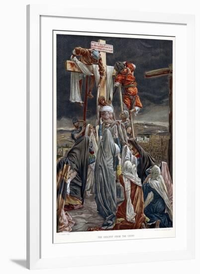 The Descent from the Cross, C1890-James Jacques Joseph Tissot-Framed Giclee Print