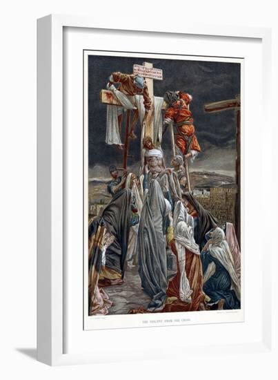 The Descent from the Cross, C1890-James Jacques Joseph Tissot-Framed Giclee Print