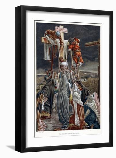 The Descent from the Cross, C1890-James Jacques Joseph Tissot-Framed Premium Giclee Print