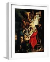 The Descent from the Cross. Central Panel, 1612-1614-Peter Paul Rubens-Framed Giclee Print