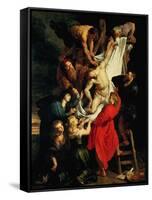 The Descent from the Cross. Central Panel, 1612-1614-Peter Paul Rubens-Framed Stretched Canvas