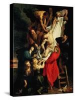 The Descent from the Cross. Central Panel, 1612-1614-Peter Paul Rubens-Stretched Canvas