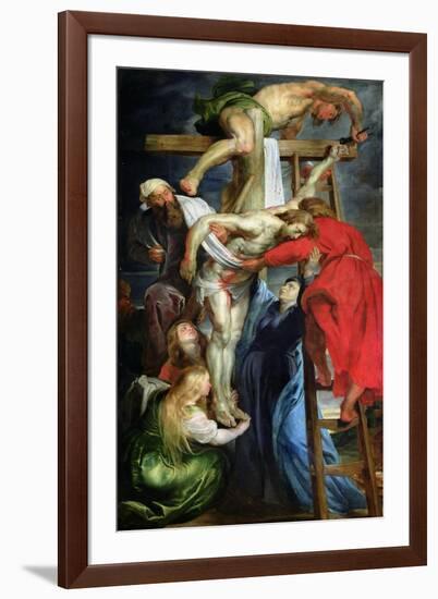 The Descent from the Cross, circa 1614-15-Peter Paul Rubens-Framed Giclee Print