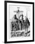 The Descent from the Cross (Engraving)-Andrea Mantegna-Framed Giclee Print