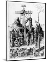 The Descent from the Cross (Engraving)-Andrea Mantegna-Mounted Giclee Print