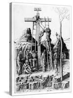 The Descent from the Cross (Engraving)-Andrea Mantegna-Stretched Canvas