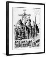 The Descent from the Cross (Engraving)-Andrea Mantegna-Framed Giclee Print