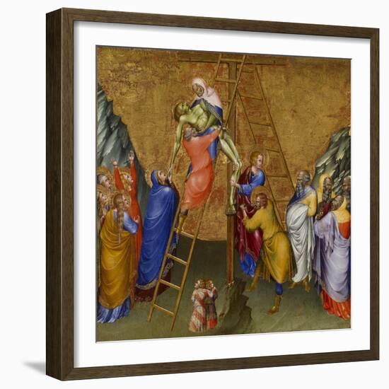 The Descent from the Cross, from the Malavolti altarpiece, 1426-Giovanni di Paolo di Grazia-Framed Giclee Print