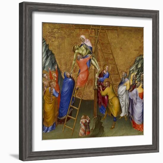 The Descent from the Cross, from the Malavolti altarpiece, 1426-Giovanni di Paolo di Grazia-Framed Giclee Print