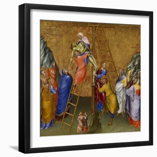 The Descent from the Cross, from the Malavolti altarpiece, 1426-Giovanni di Paolo di Grazia-Framed Giclee Print
