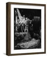 The Descent from the Cross with a Torch, 1654-Rembrandt van Rijn-Framed Giclee Print