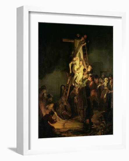 The Descent from the Cross-Rembrandt van Rijn-Framed Giclee Print