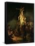 The Descent from the Cross-Rembrandt van Rijn-Framed Stretched Canvas