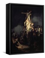 The Descent from the Cross-Rembrandt van Rijn-Framed Stretched Canvas